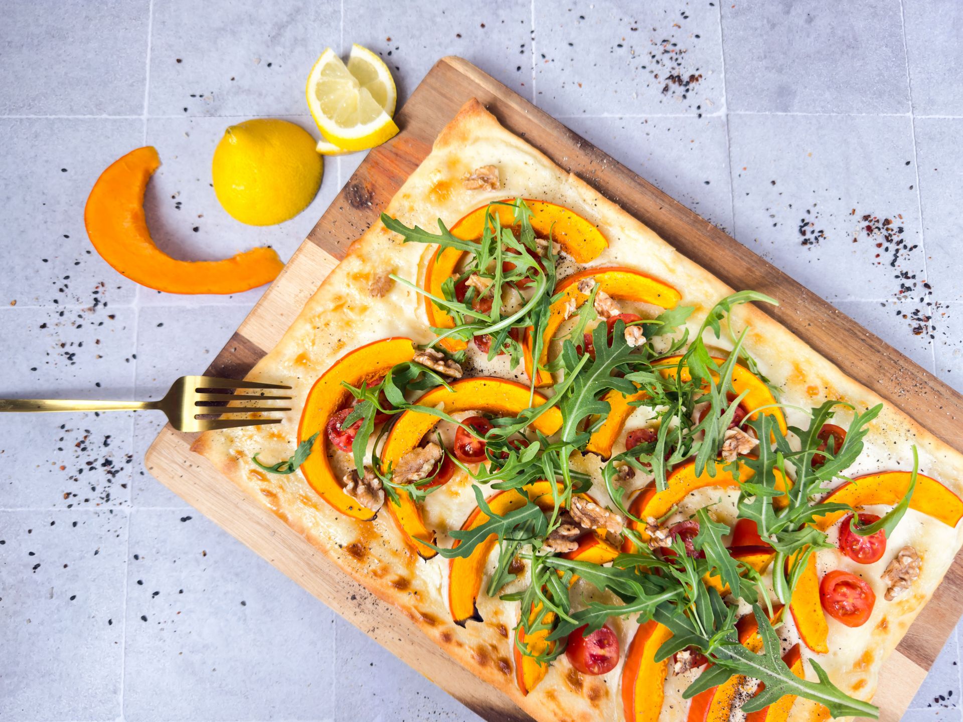 Herbstlicher Flammkuchen