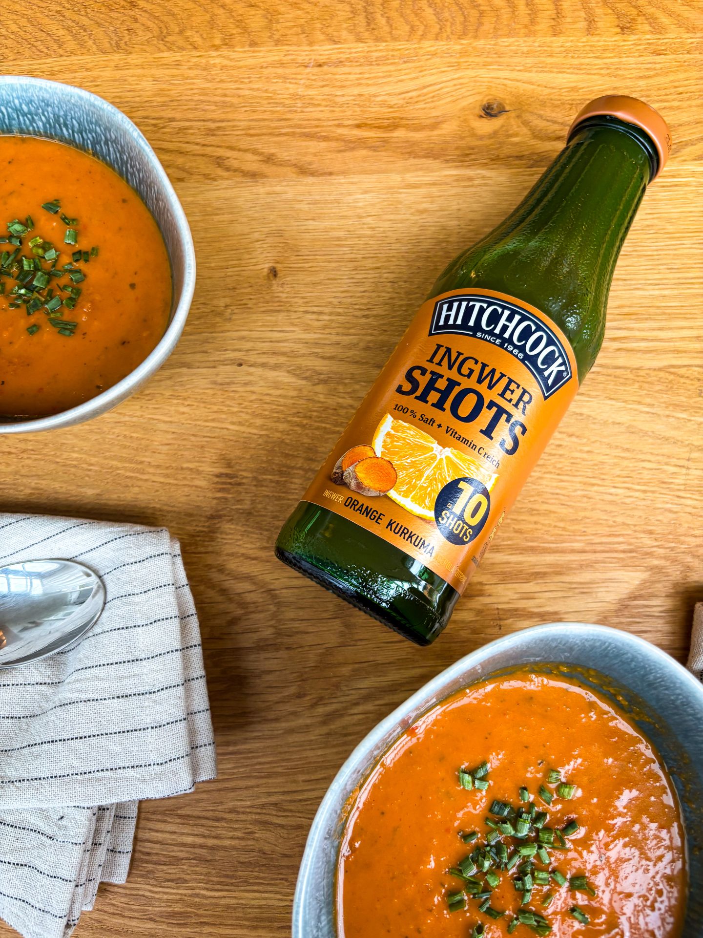 Paprika-Möhren-Suppe mit Kurkuma