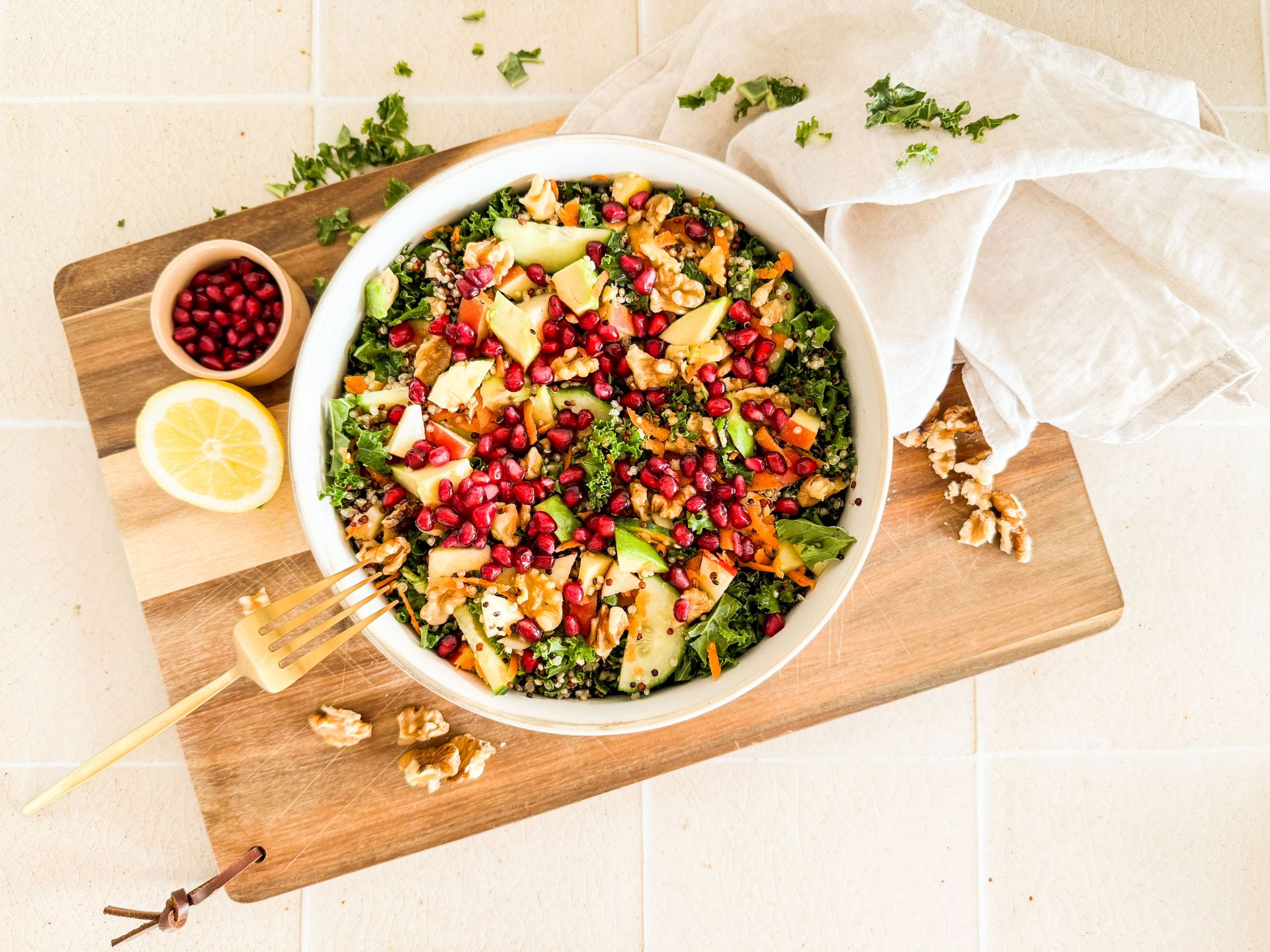 Grünkohl-Quinoa Salat