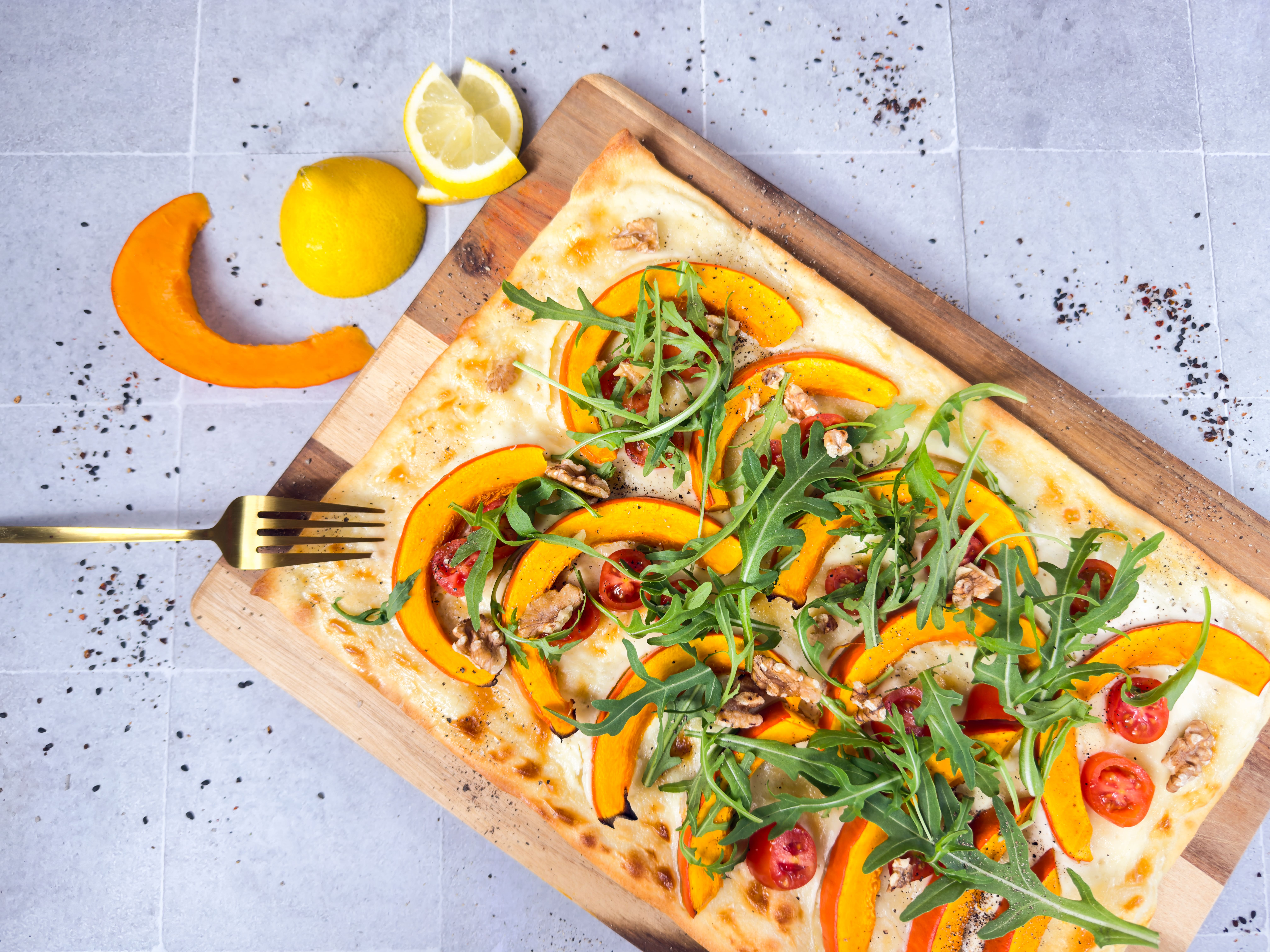 Herbstlicher Flammkuchen