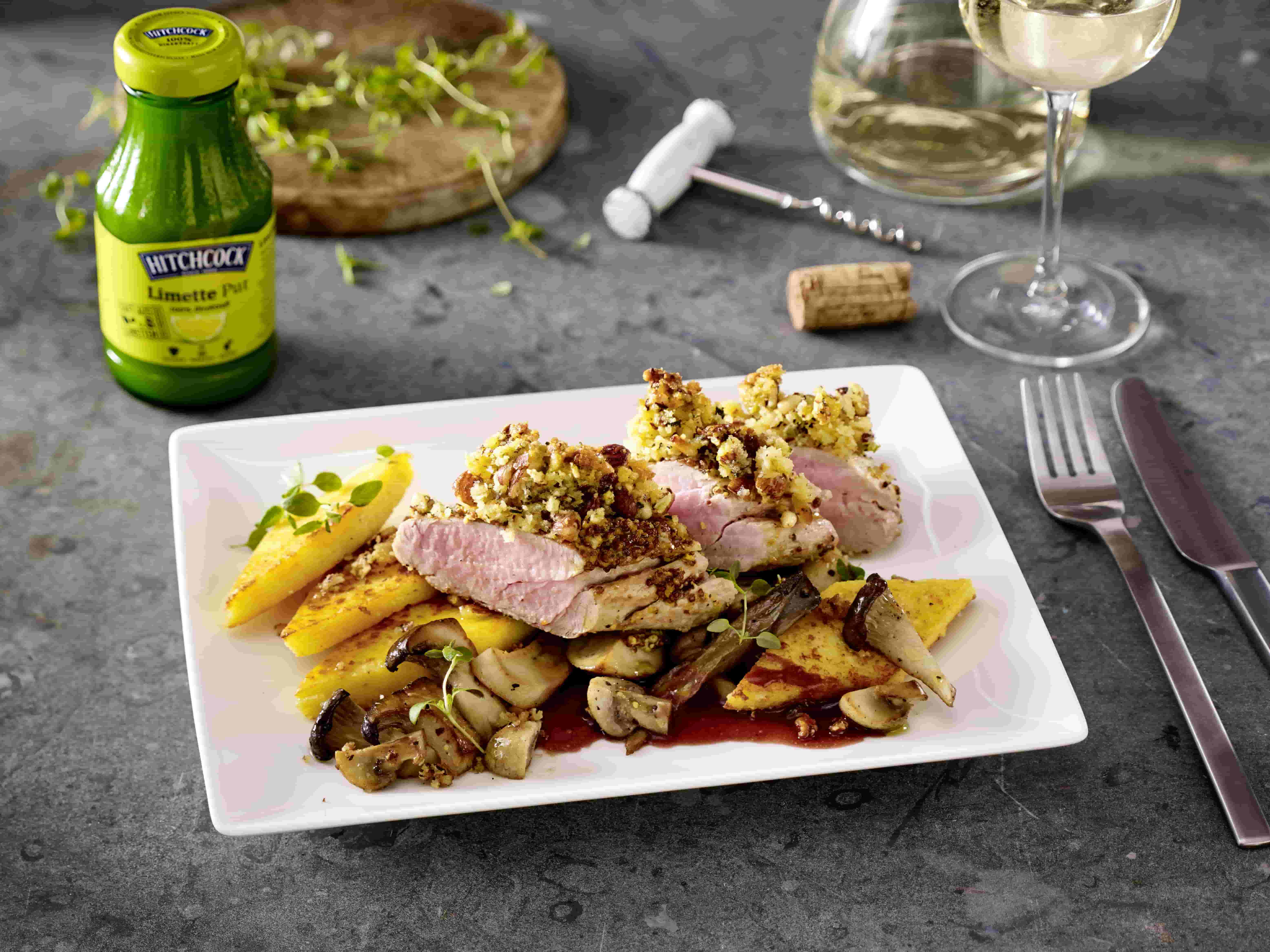 Hitchcock Onlineshop | Rezept :: Schweinefilet mit Limetten-Nuss-Kruste ...